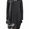 NY 77 NY 77 Embroidered Accent Dress, Black/Multi