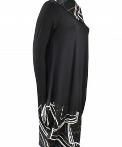 NY 77 NY 77 Embroidered Accent Dress, Black/Multi