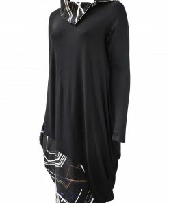 NY 77 NY 77 Embroidered Accent Dress, Black/Multi