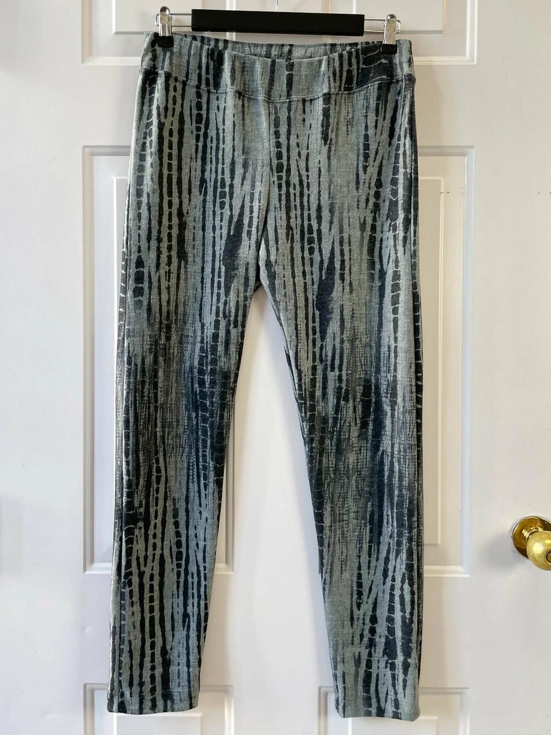 Nally And Millie Nally & Millie Brushed Shibori Print Slim Pant, Grey