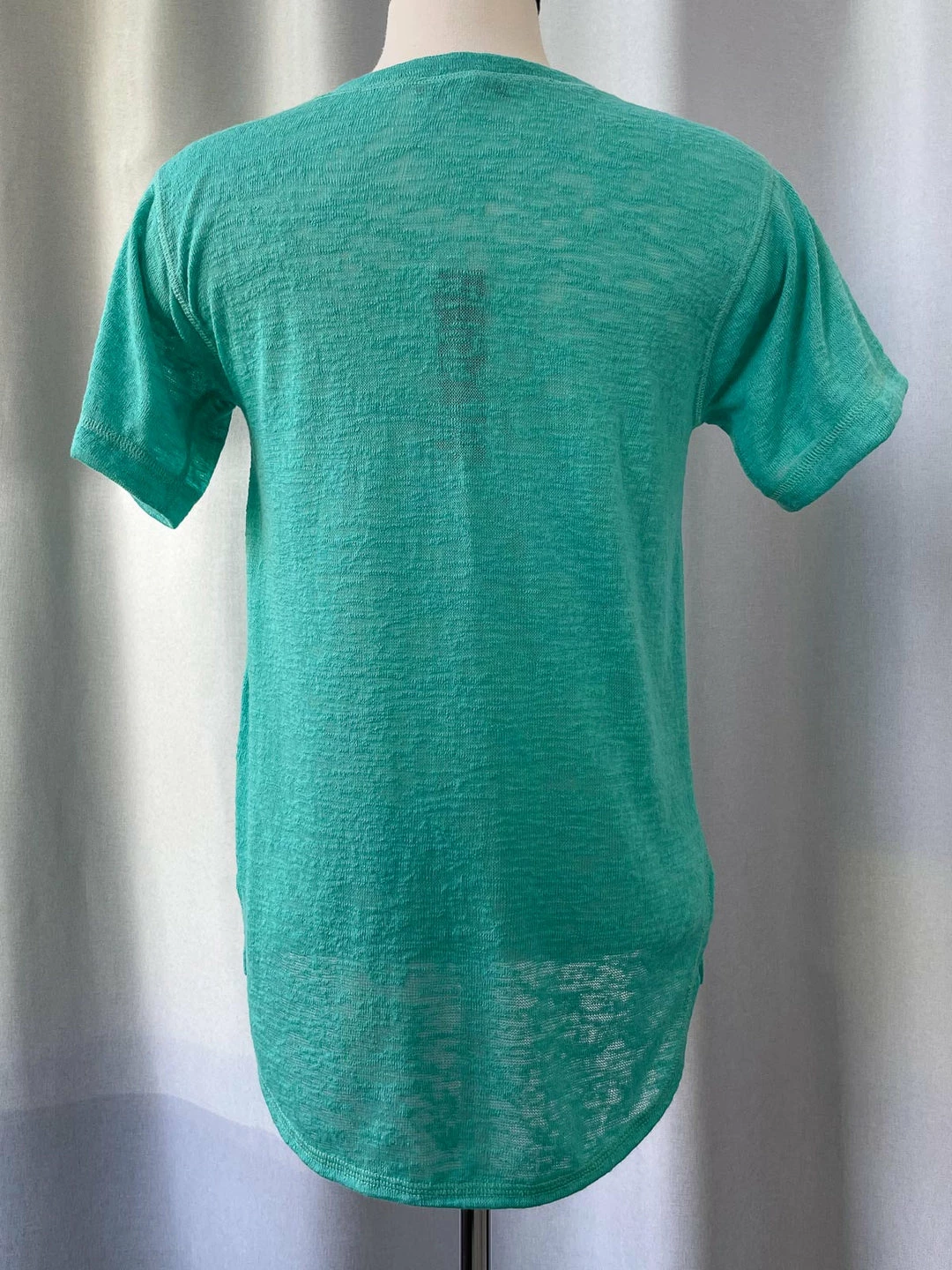 Nally And Millie Nally & Millie Slub Knit Short Sleeve Tee, Waterfall 4 Nally And Millie Nally & Millie Slub Knit Short Sleeve Tee, Waterfall