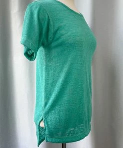 Nally And Millie Nally & Millie Slub Knit Short Sleeve Tee, Waterfall 8 Nally And Millie Nally & Millie Slub Knit Short Sleeve Tee, Waterfall