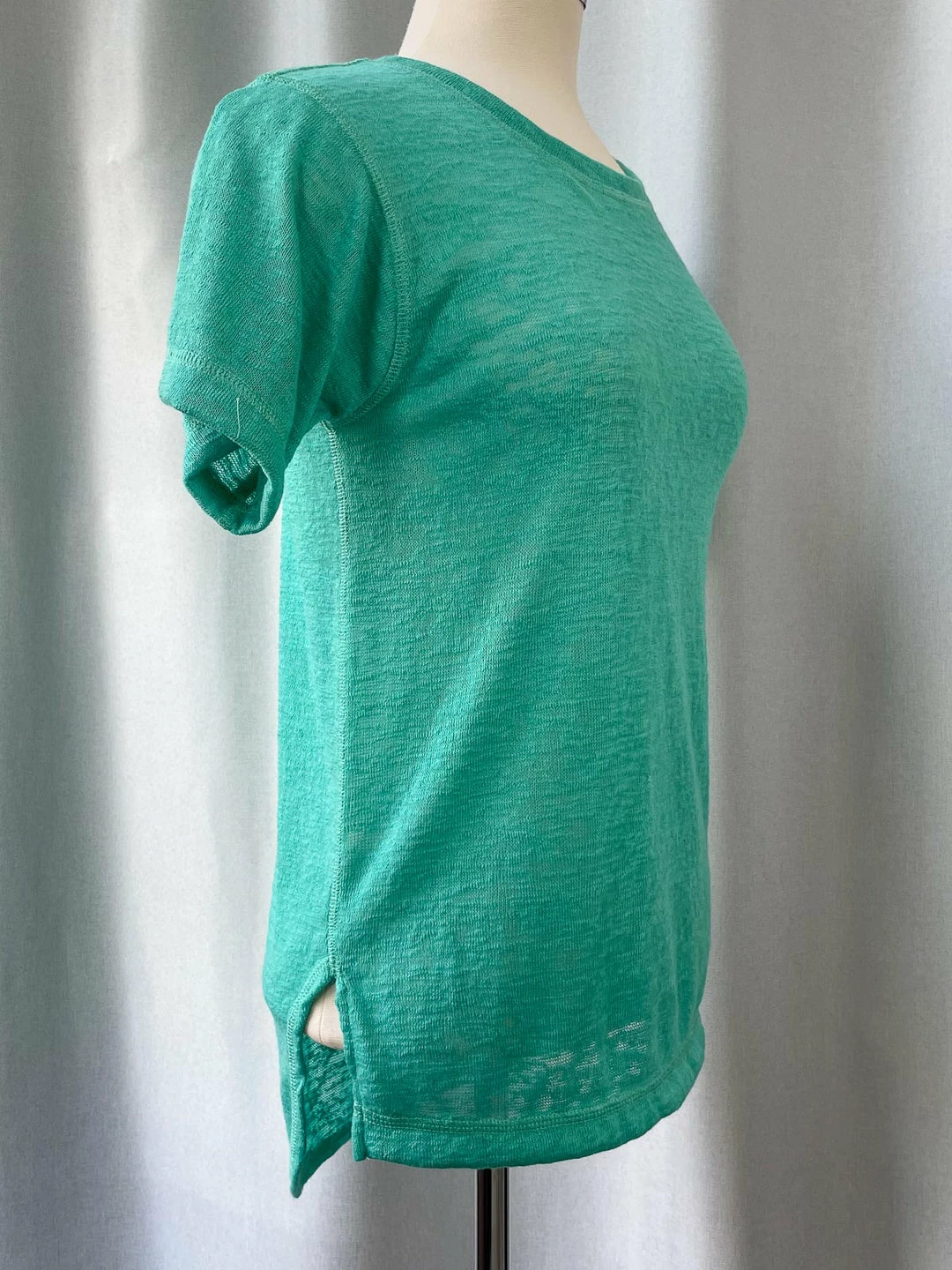 Nally And Millie Nally & Millie Slub Knit Short Sleeve Tee, Waterfall 5 Nally And Millie Nally & Millie Slub Knit Short Sleeve Tee, Waterfall