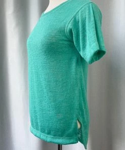 Nally And Millie Nally & Millie Slub Knit Short Sleeve Tee, Waterfall 9 Nally And Millie Nally & Millie Slub Knit Short Sleeve Tee, Waterfall