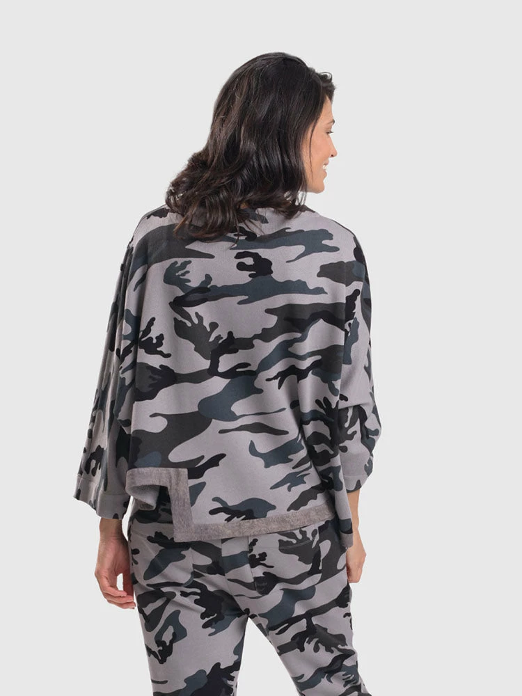 Alembika Alembika Urban Camo Hi Lo Boxy Top, Grey 8 Alembika Alembika Urban Camo Hi Lo Boxy Top, Grey