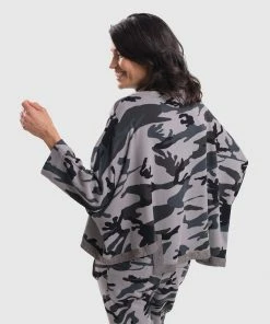 Alembika Alembika Urban Camo Hi Lo Boxy Top, Grey 18 Alembika Alembika Urban Camo Hi Lo Boxy Top, Grey