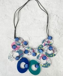 Pattern Gems Harmony Necklace, Blue/Teal