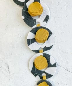 Pattern Gems Rhythm Necklace, Neon Orange/Grey Pattern Gems 7 Pattern Gems Rhythm Necklace, Neon Orange/Grey Pattern Gems