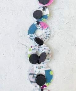 Pattern Gems Rhythm Necklace, Purple/Teal Pattern Gems