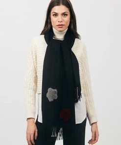 Pia Rossini Carmina Scarf, Black