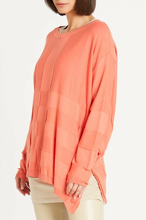 Planet Nu Box Weave Sweater, Peachy Planet 4 Planet Nu Box Weave Sweater, Peachy Planet