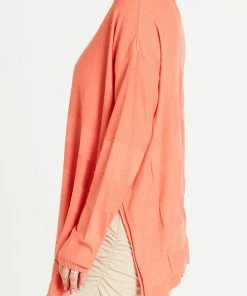 Planet Nu Box Weave Sweater, Peachy Planet 8 Planet Nu Box Weave Sweater, Peachy Planet