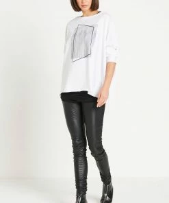 Planet Framed Tee, White/Black 9 Planet Framed Tee, White/Black