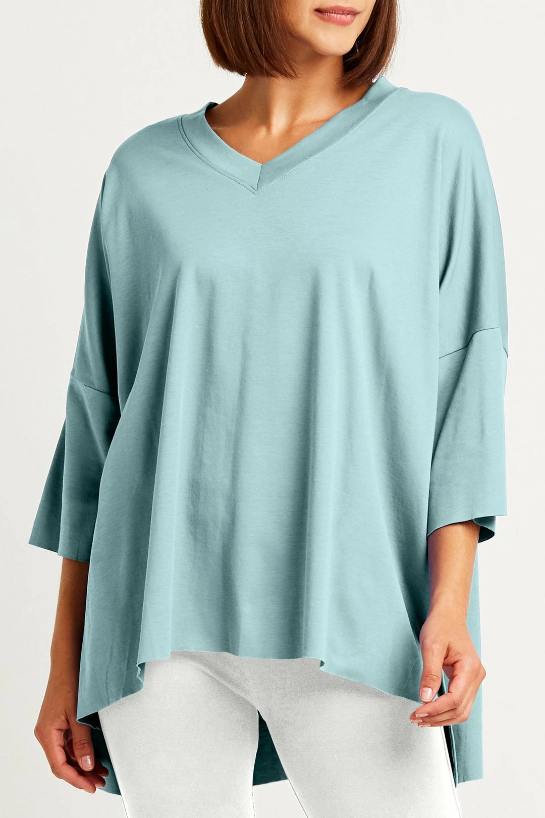 Planet Planet Short Sleeve V Tee, Nile