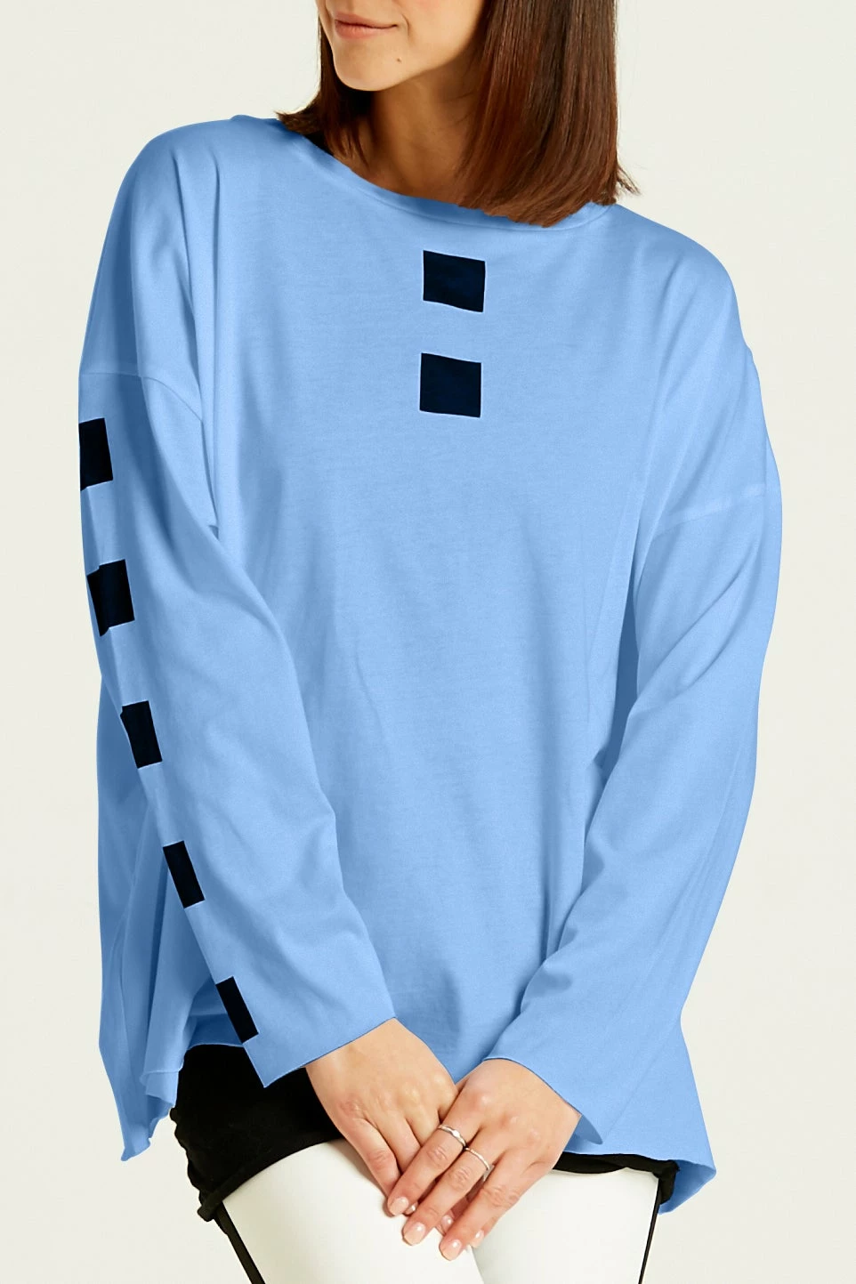 Planet Cube Boxy Tee, Blue Jay/Black 3 Planet Cube Boxy Tee, Blue Jay/Black