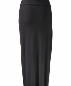Q'Neel Drape Side Skirt, Black