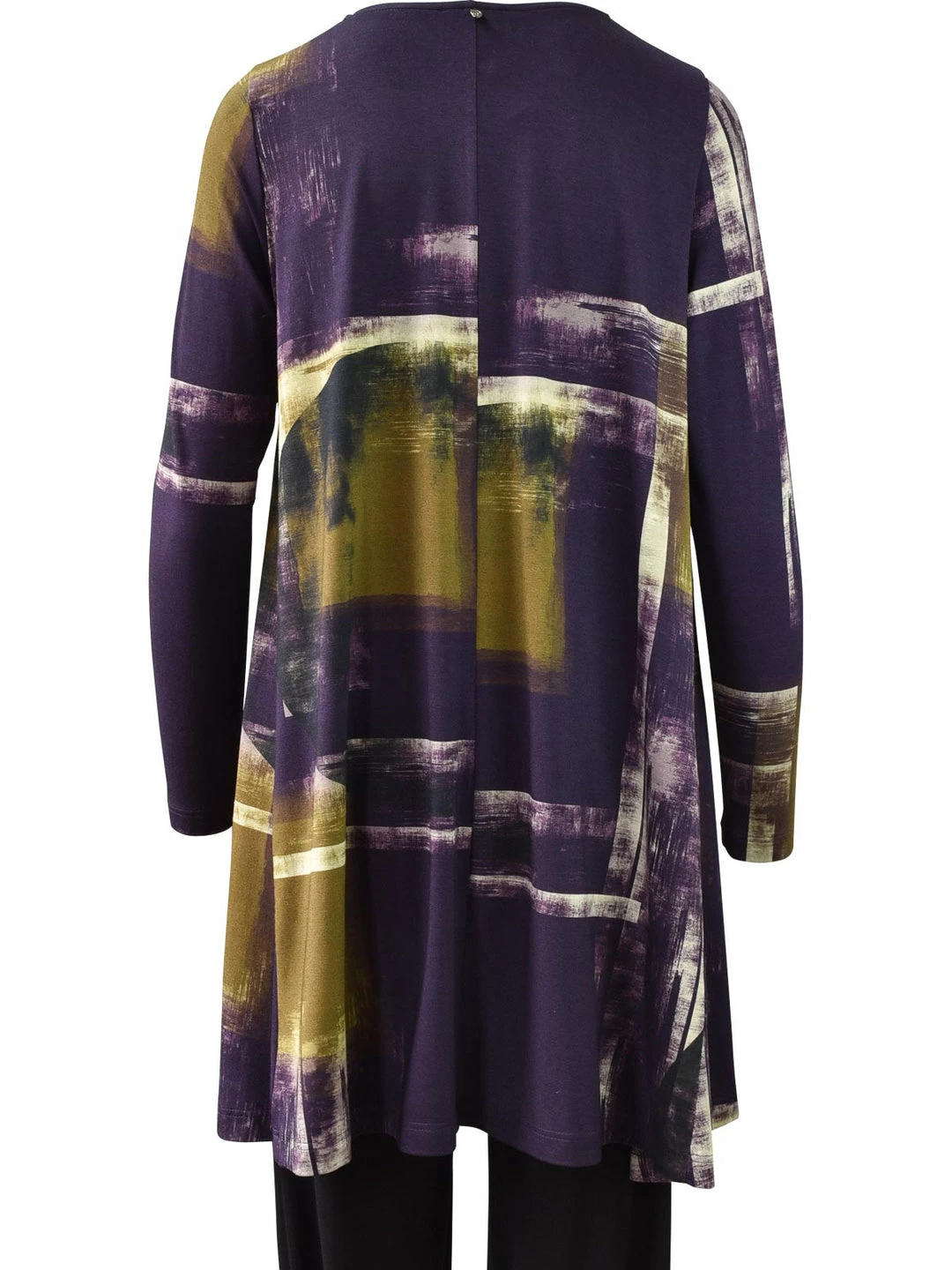 Q'Neel Printed A-Line Tunic, Plum/Ochre 4 Q'Neel Printed A-Line Tunic, Plum/Ochre