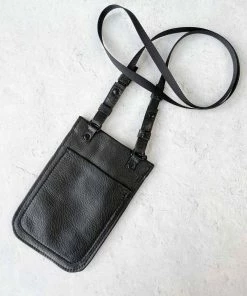 Riel Cell Phone Sling Crossbody Bag, Black Riel