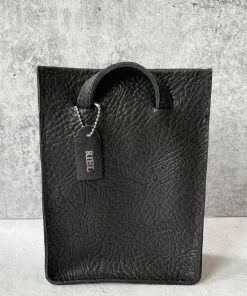 Riel Rectangle Mini Tote Bag, Black