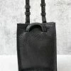 Riel Rectangle Mini Tote Bag, Black