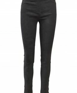 Robell Robell Rose Slim Faux Suede Pant, Black