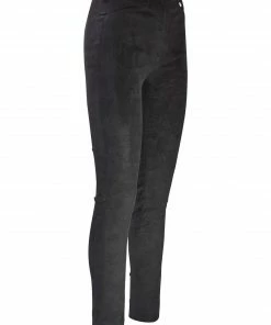 Robell Robell Rose Slim Faux Suede Pant, Black