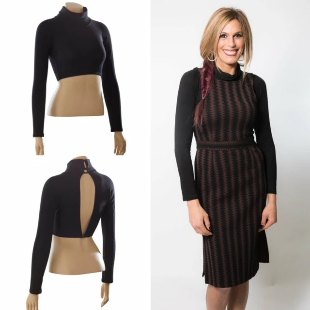 Sleevey Wonders Sleevey Wonders Long Sleeve High Neck Jersey Sleeves, Black 3 Sleevey Wonders Sleevey Wonders Long Sleeve High Neck Jersey Sleeves, Black