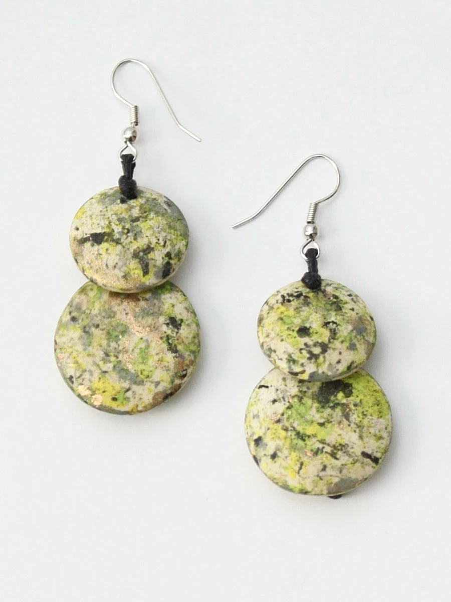 Sylca Designs Amelie Drop Earrings, Apple Multi Sylca Designs 3 Sylca Designs Amelie Drop Earrings, Apple Multi Sylca Designs