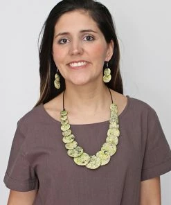 Sylca Designs Amelie Drop Earrings, Apple Multi Sylca Designs