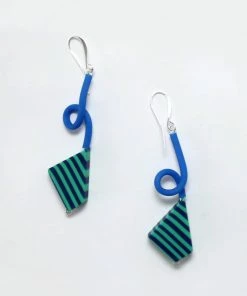 Sylca Designs Camila Earrings, Turquoise/Blue