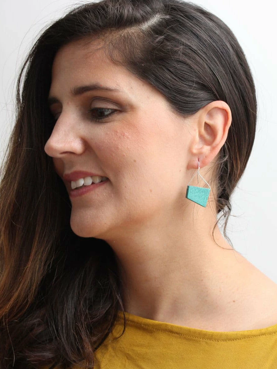 Sylca Designs Cubist Earrings, Turquoise Sylca Designs 5 Sylca Designs Cubist Earrings, Turquoise Sylca Designs