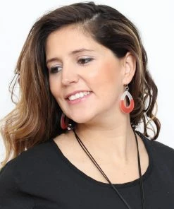 Sylca Designs Sylca Designs Nora Earrings, Orange