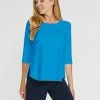 Sympli Go To Classic T Relax, 3/4 Sleeve, Splash
