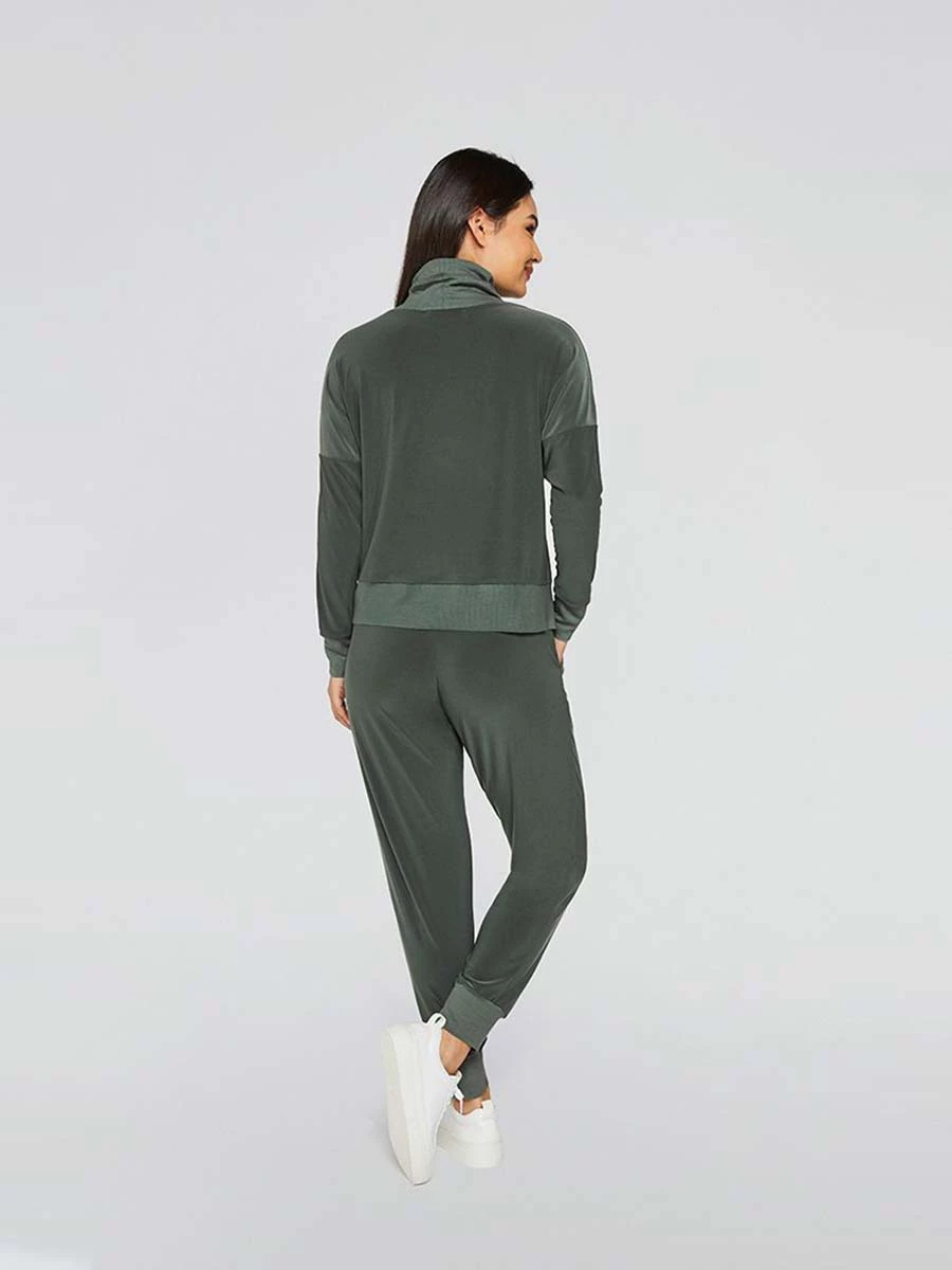 Sympli Sympli Motion Sweatshirt, Melange Olive 6 Sympli Sympli Motion Sweatshirt, Melange Olive