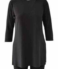Sympli Sympli Nu Ideal Tunic 3/4 Sleeve, Black