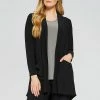 Sympli Sympli Shawl Collar Pocket Cardigan, Black