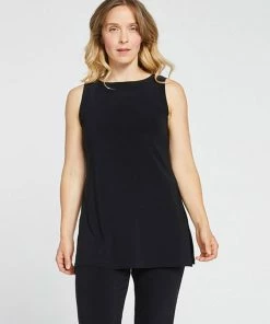 Sympli Sleeveless Nu Ideal Tunic, Black