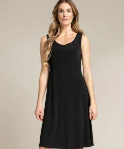 Sympli Tank Dress Short, Black