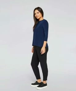 Sympli Trapeze Top, 3/4 Sleeve, Denim 8 Sympli Trapeze Top, 3/4 Sleeve, Denim