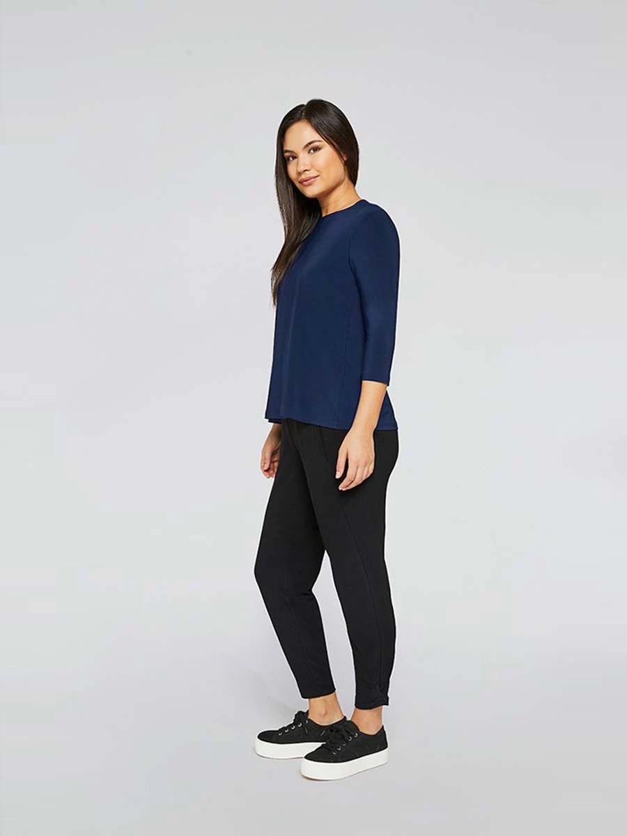 Sympli Trapeze Top, 3/4 Sleeve, Denim 5 Sympli Trapeze Top, 3/4 Sleeve, Denim