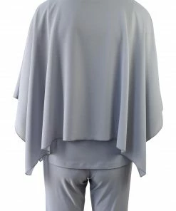 Sympli Whisper Boxy Top, Silver