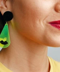 Michaela Malin Michaela Malin Tippa Earrings, Neon Green