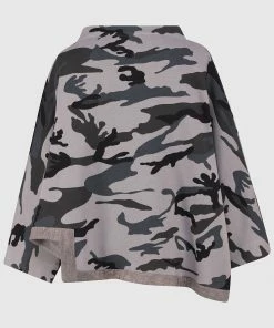 Alembika Alembika Urban Camo Hi Lo Boxy Top, Grey 13 Alembika Alembika Urban Camo Hi Lo Boxy Top, Grey