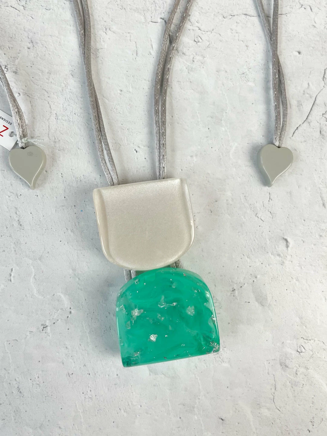 Zsiska Ava 2 Bead Pendant Necklace, Turquoise 4 Zsiska Ava 2 Bead Pendant Necklace, Turquoise