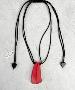 Zsiska Emocion Pendant Necklace, True Red Zsiska
