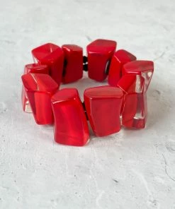 Zsiska Emocion Stretch Bracelet, True Red