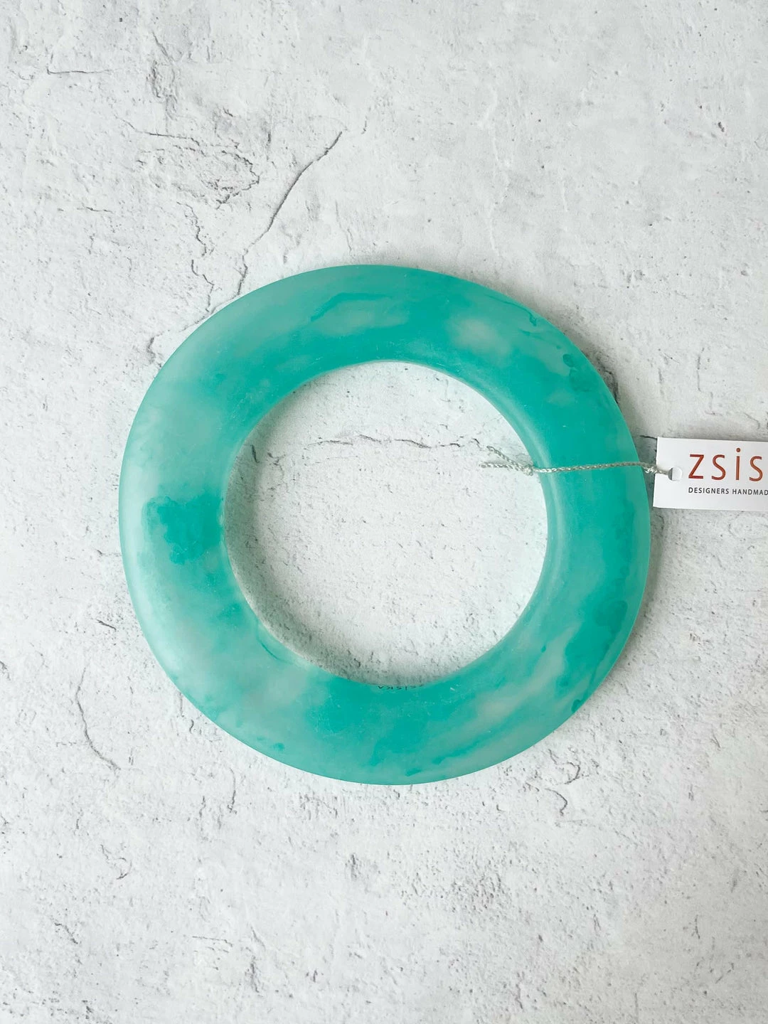 Zsiska Isla Bangle Bracelet, Aqua 3 Zsiska Isla Bangle Bracelet, Aqua