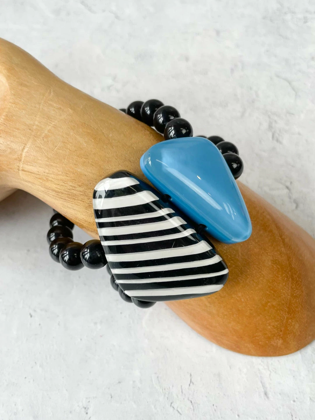 Zsiska Zsiska Olivia Double Strand Bracelet, Blue 4 Zsiska Zsiska Olivia Double Strand Bracelet, Blue