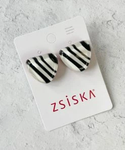 Zsiska Zsiska Olivia Post Stud Earrings, Red