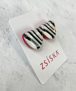 Zsiska Zsiska Olivia Post Stud Earrings, Red